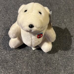 Coca-Cola Christmas Vintage 1993 White Plush Bear